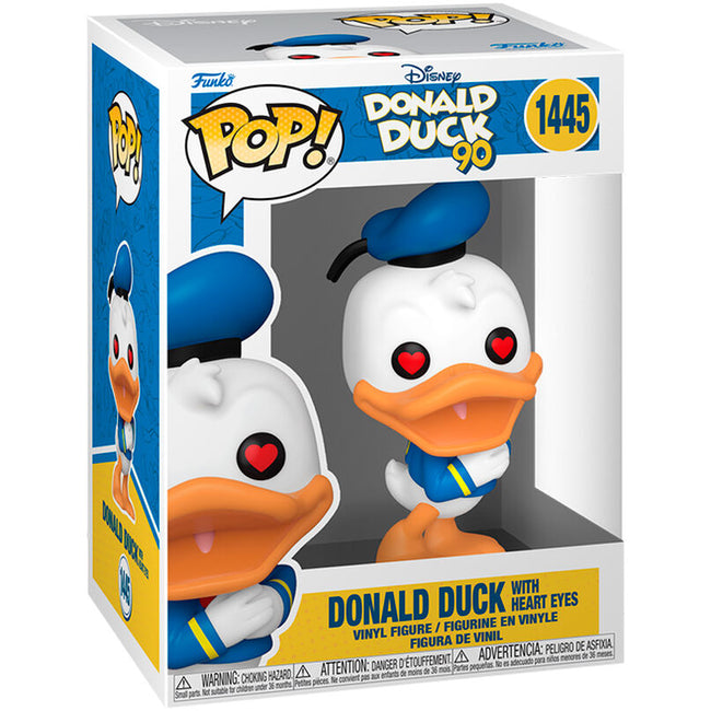 Figura Pop Disney 90Th Anniversary Donald Duck With Heart Ey Hover Image