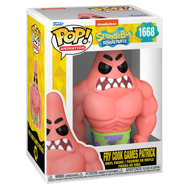 Figura Pop Bob Esponja Fry Cook Game Patrick Hover Image