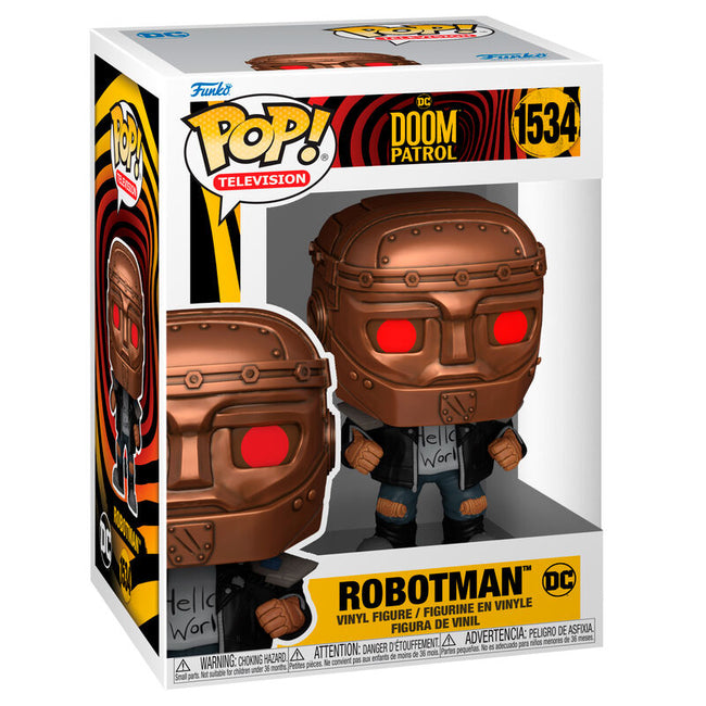 Figura Pop Dc Comics Doom Patrol Robotman Hover Image
