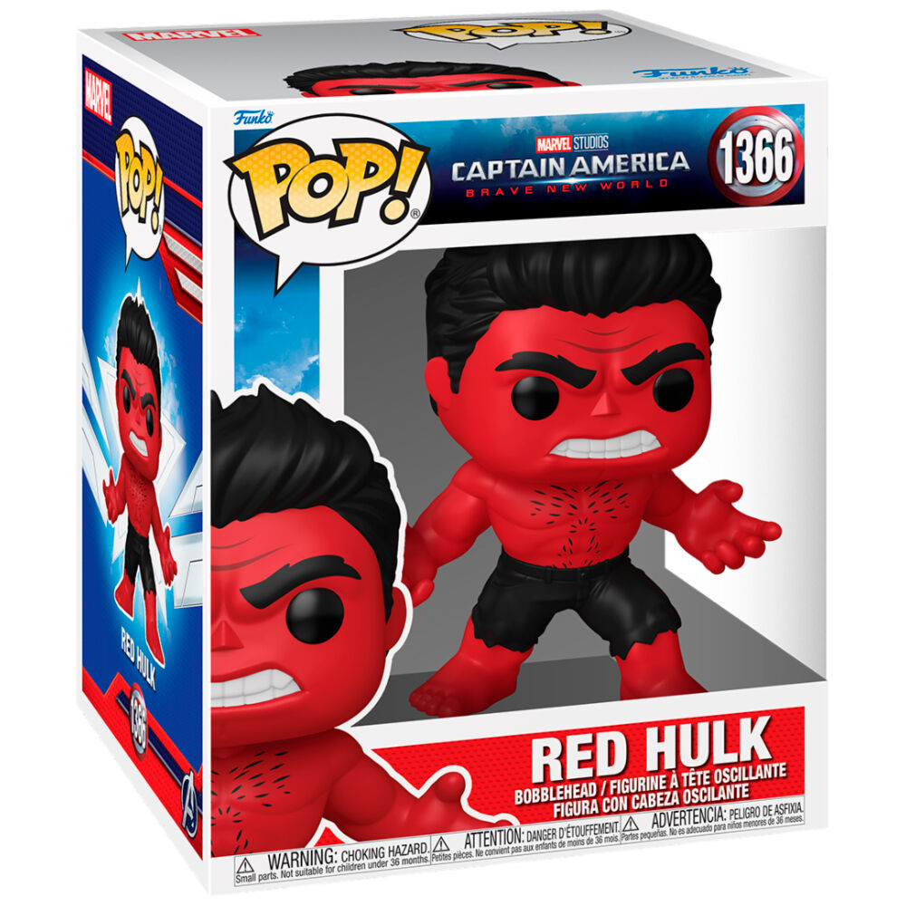 Figura Pop Super Marvel Capitan America Brave New World Red
