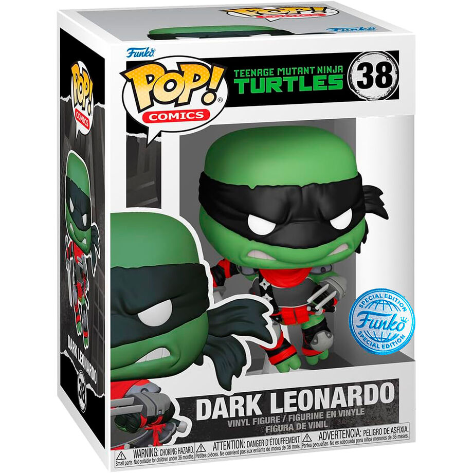 Figura Pop Tortugas Ninja Teenage Mutant Dark Leonardo Exclu
