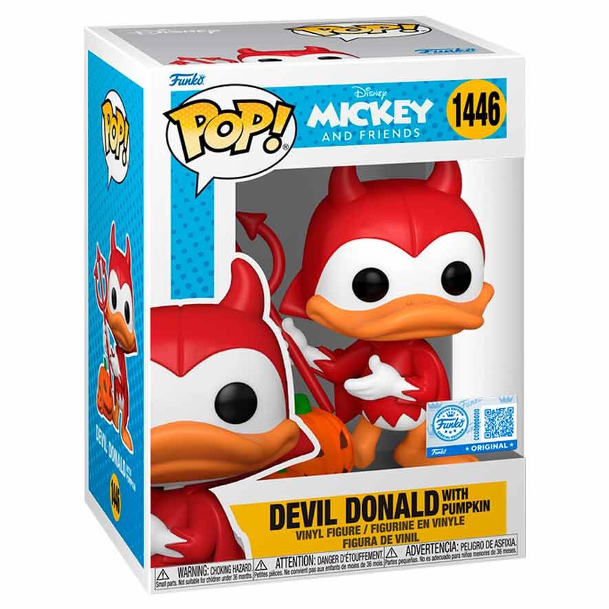 Figura Pop Disney Mickey And Friends Devil Donald With Pumpk