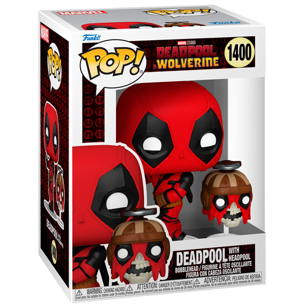 Figura Pop Marvel Deadpool & Wolverine Deadpool With Hea