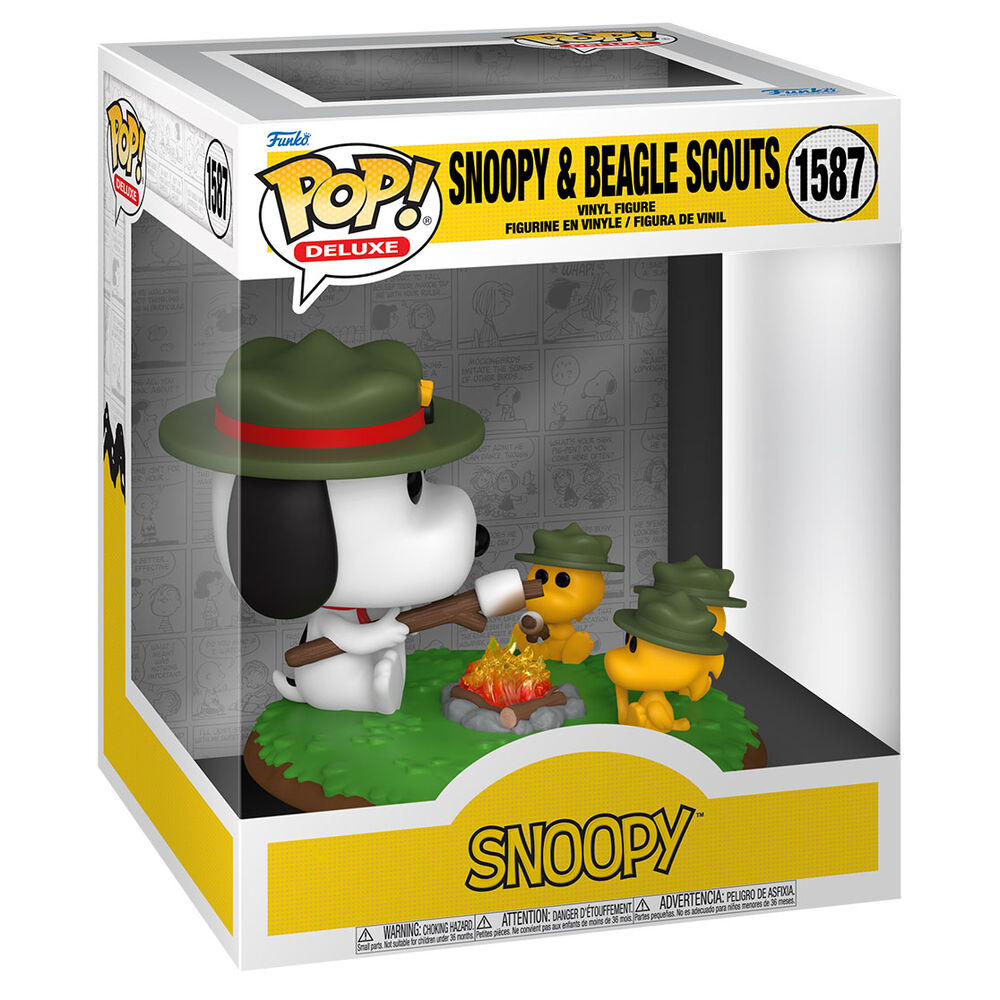 Figura Pop Deluxe Peanuts Snoopy & Beable Scouts
