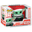 Figura Pop Star Wars Grogu With Santa Hat In Pram
