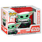 Figura Pop Star Wars Grogu With Santa Hat In Pram