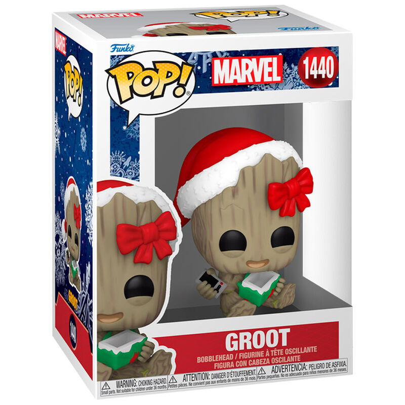 Figura Pop Marvel Groot With Present