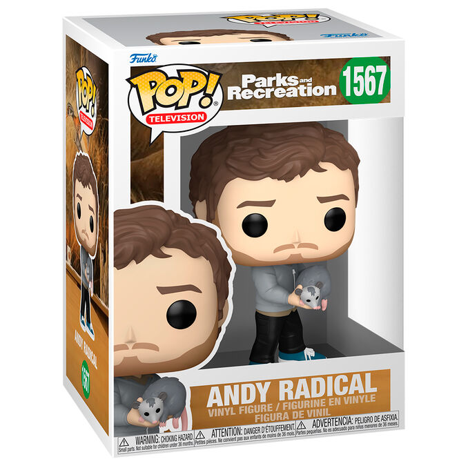 Figura Pop Parks And Recreation Andy Radical