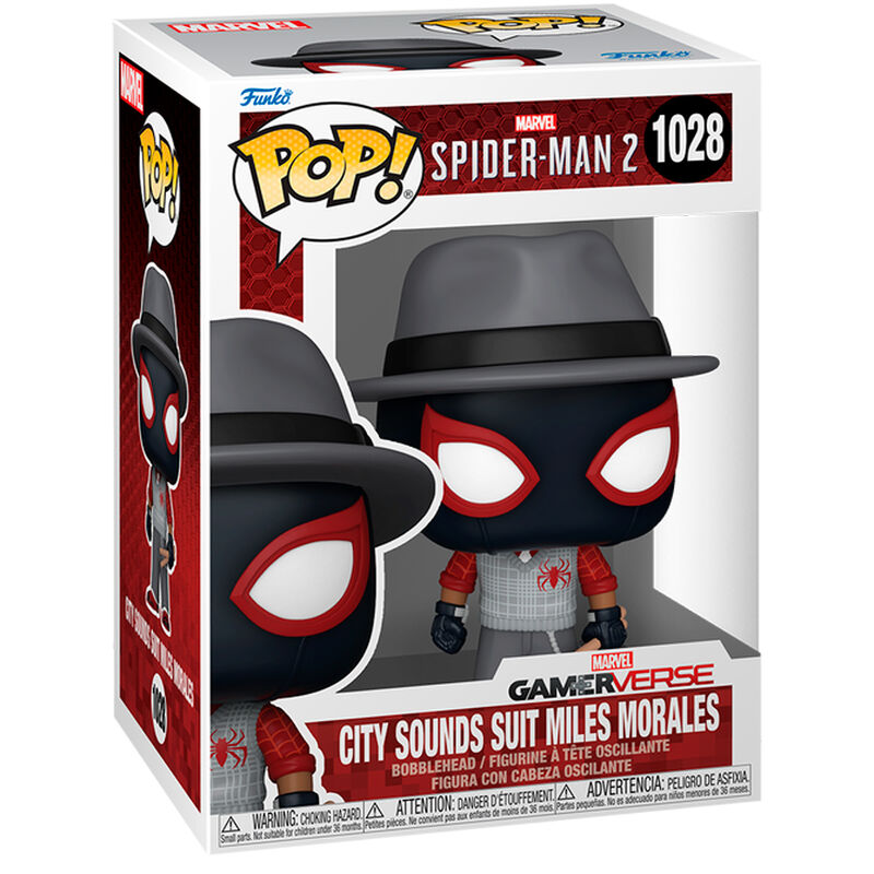 Figura Pop Marvel Spider-Man 2 City Sounds Suit Miles Morale