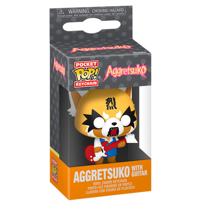 Llavero Pocket Pop Aggretsuko - Aggretsuko With Guitar Hover Image