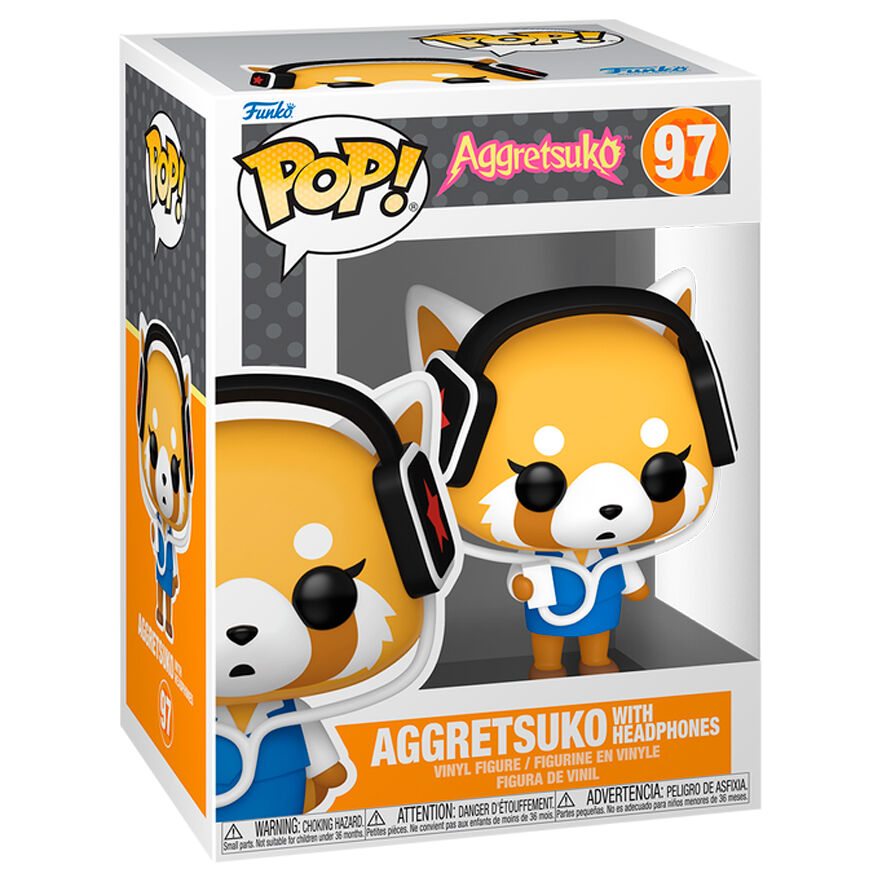 Figura Pop Aggretsuko - Aggretsuko With Headphones