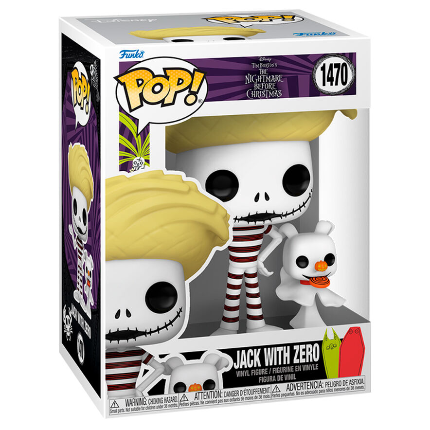 Figura Pop Disney Pesadilla Antes De Navidad Jack With Zero