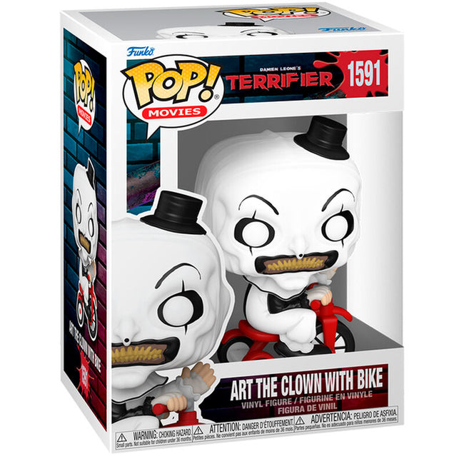 Figura Pop Terrifier Art The Clown With Bike Hover Image