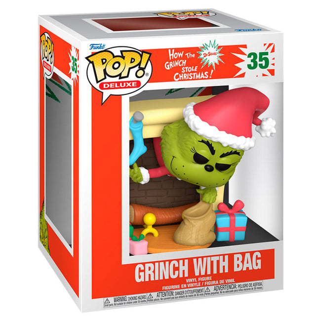 Figura Pop Deluxe The Grinch With Bag Hover Image