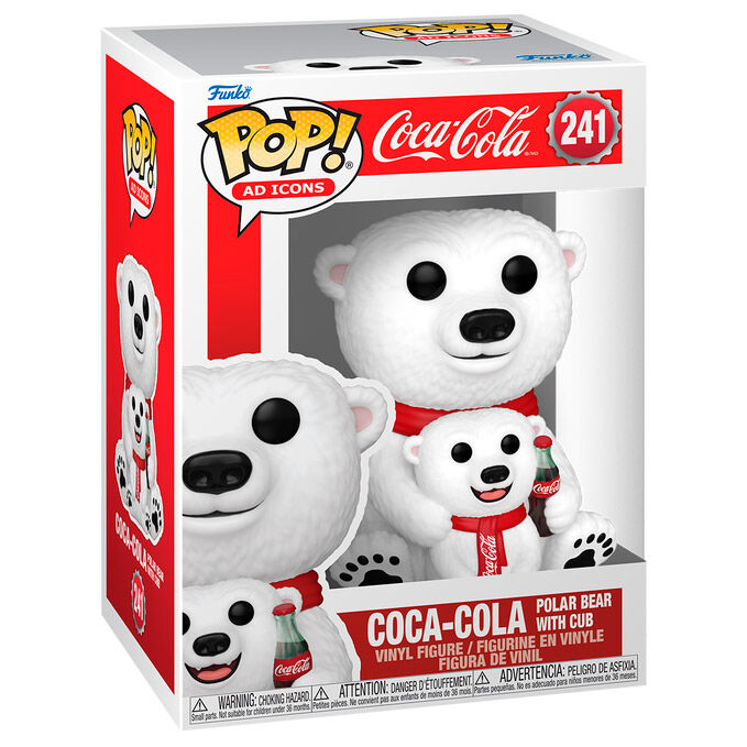 Figura Pop Coca -Cola Polar Bear With Cub