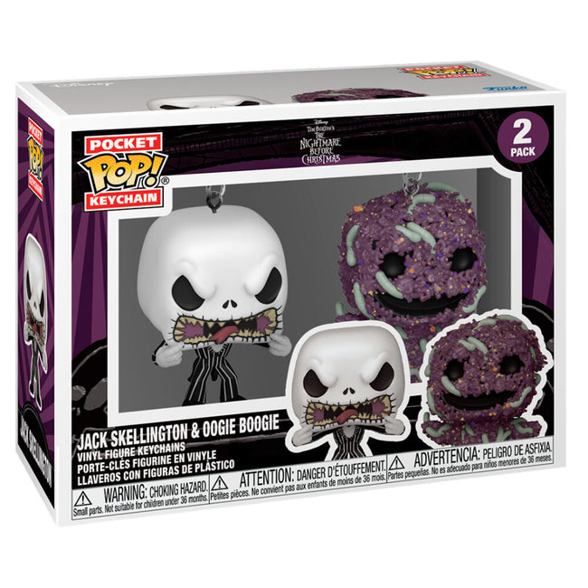 Blister 2 Llaveros Pocket Pop Disney Pesadilla Antes De Navi Hover Image