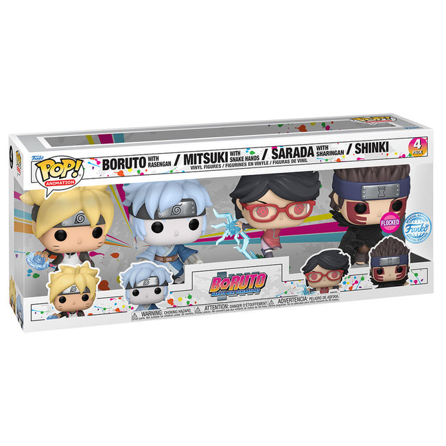 Blister 4 Figuras Pop Boruto Exclusive Hover Image