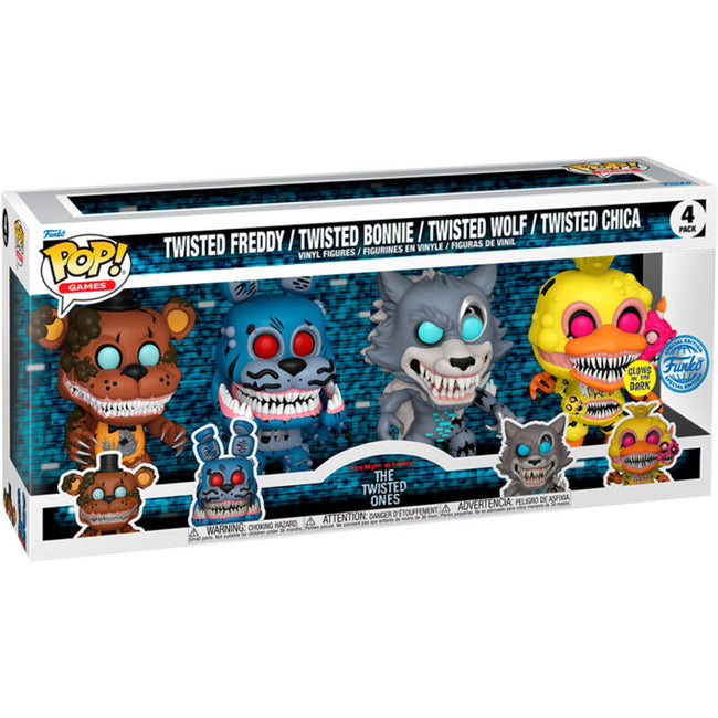 Blister 4 Figuras Pop Five Nights At Freddys Exclusive Hover Image