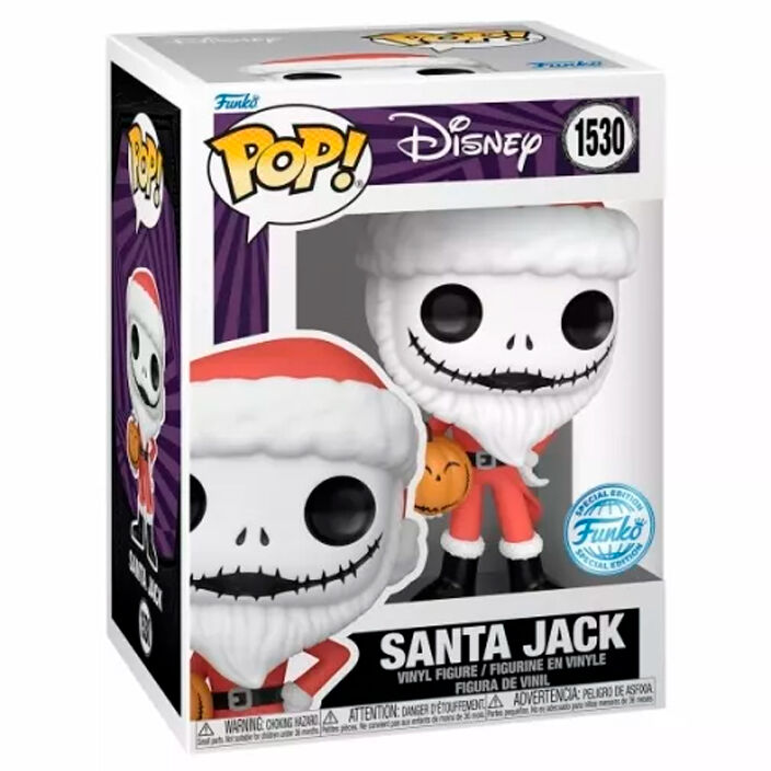 Figura Pop Disney Pesadilla Antes De Navidad Santa Jack Excl