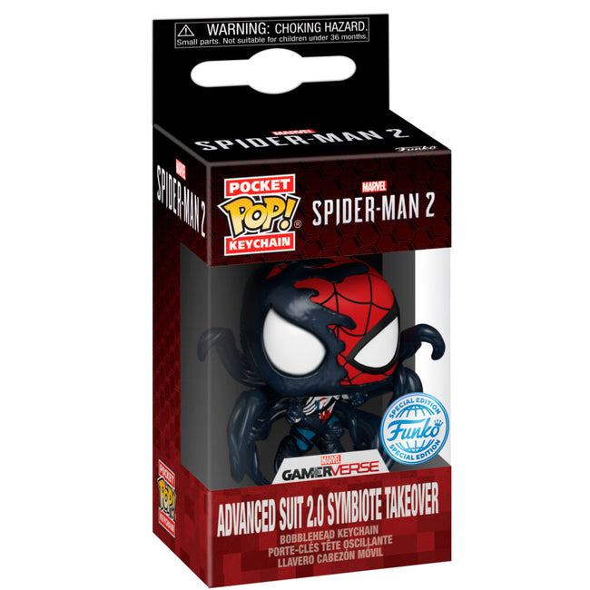 Llavero Pocket Pop Marvel Spider-Man 2 Advanced Suit 2.0 Sym Hover Image