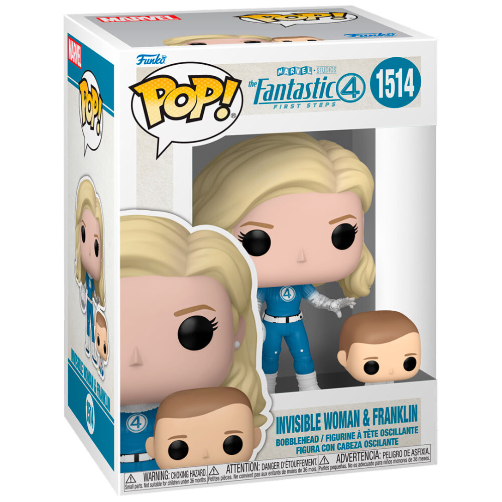 Figura Pop Marvel Los 4 Fantasticos Mujer Invisible & Fr