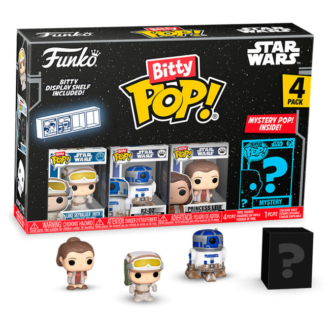 Blister 4 Figuras Bitty Pop Star Wars Luke Skywalker Hover Image
