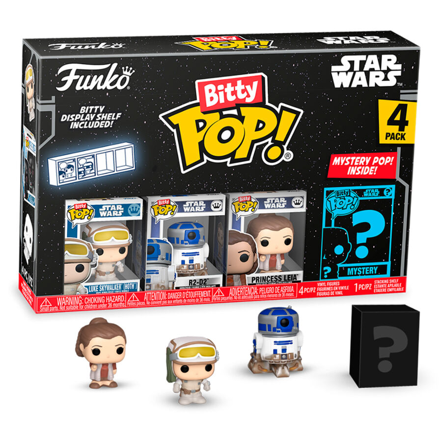 Blister 4 Figuras Bitty Pop Star Wars Luke Skywalker