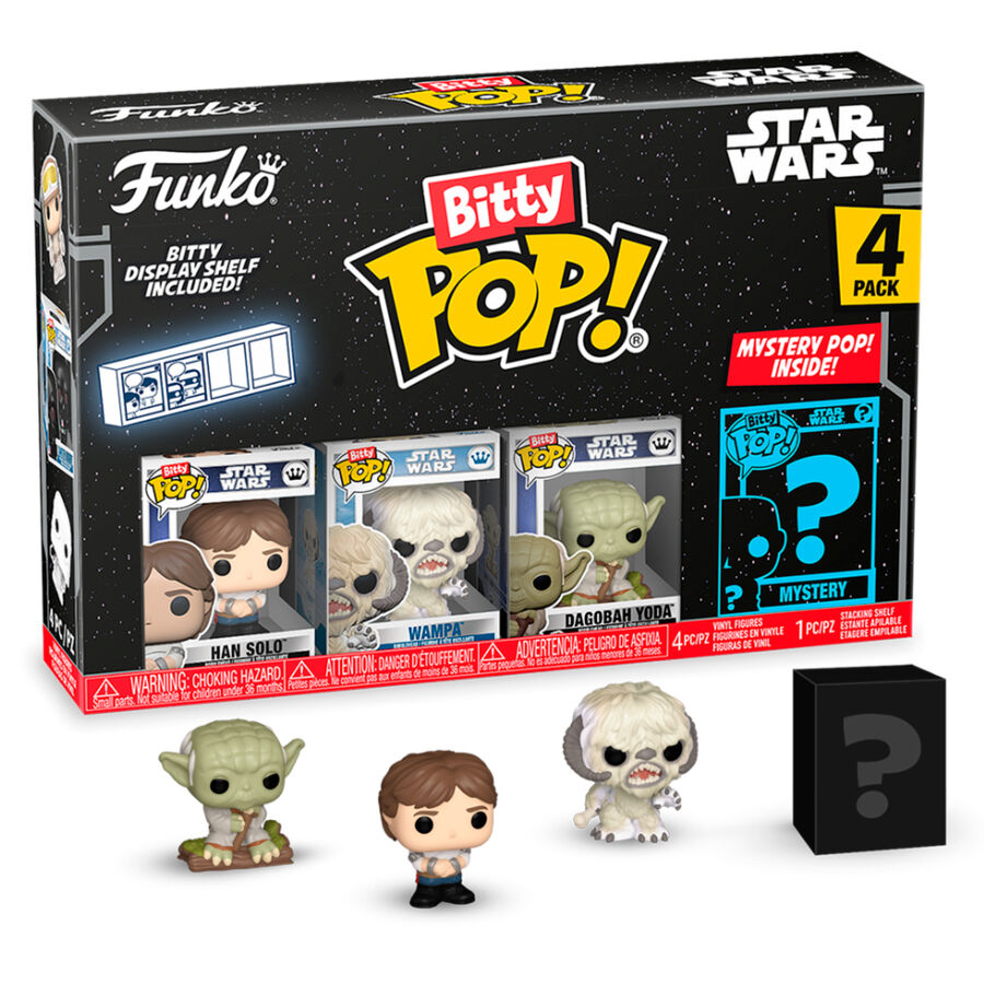 Blister 4 Figuras Bitty Pop Star Wars Han
