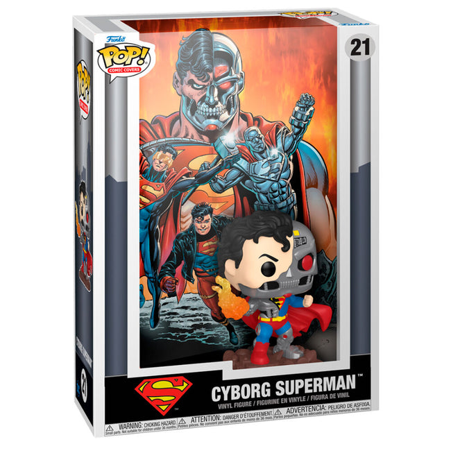 Figura Pop Comic Cover Dc Comics Cyborg Superman Hover Image
