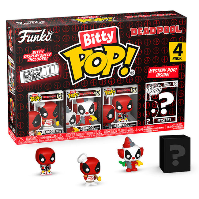 Blister 4 Figuras Bitty Pop Marvel Deadpool Master Hover Image