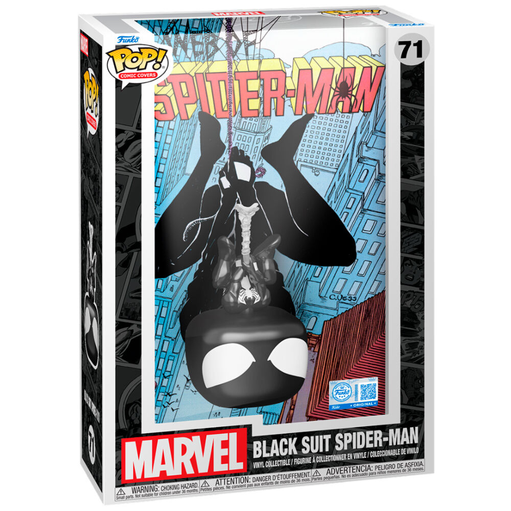 Figura Pop Comic Cover Spider-Man Black Suit Spider-Man