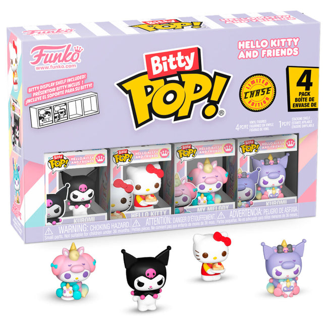 Blister 4 Figuras Bitty Pop Hello Kitty And Friends Kuromi Hover Image