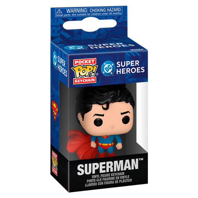 Llavero Pocket Pop Dc Comics Superman Hover Image