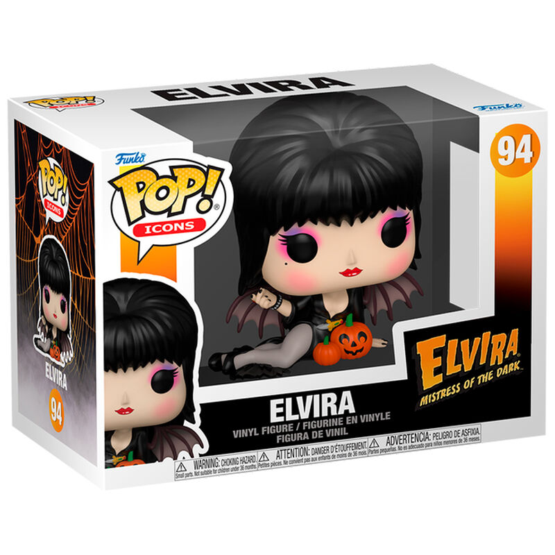 Figura Pop Elvira Mistress Of The Dark Elvira With Pumpkins