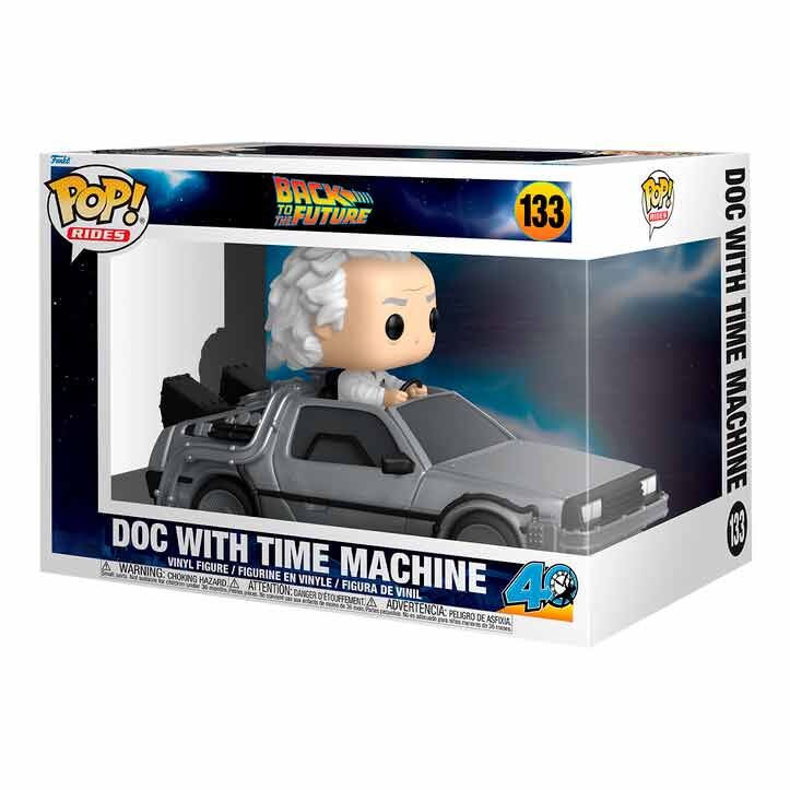 Figura Pop Rides Deluxe Regreso Al Futuro Doc With Time Mach