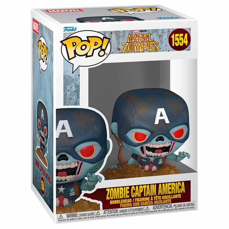 Figura Pop Marvel Zombies Zombie Capitan America