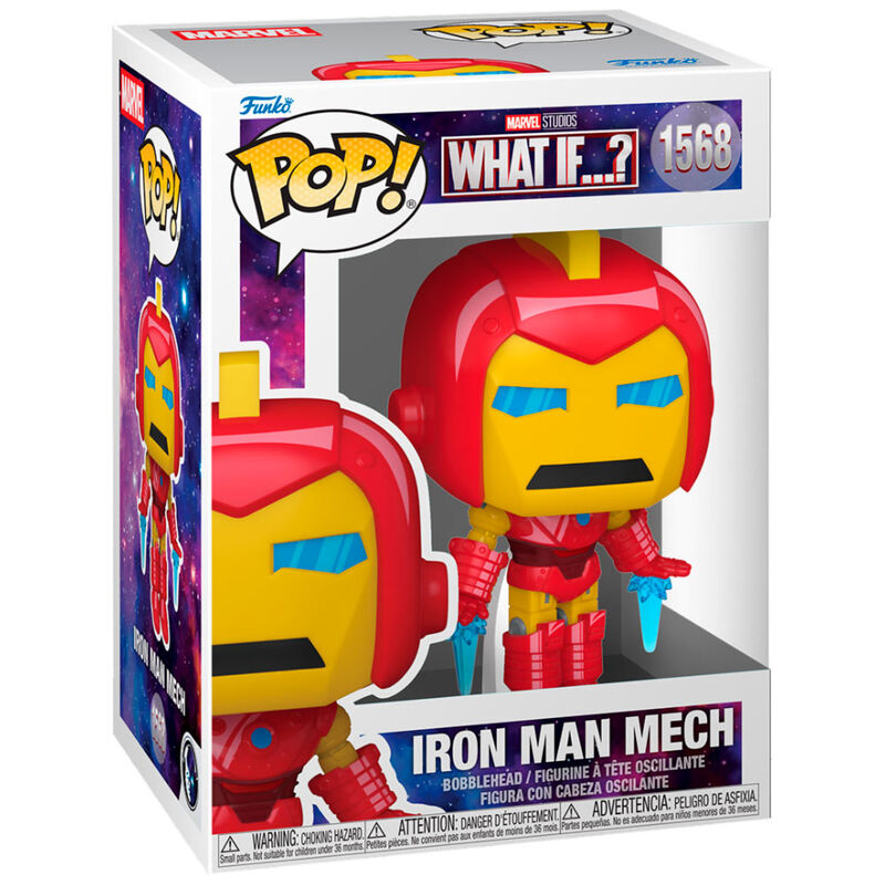 Figura Pop Marvel What If..? Iron Man Mech