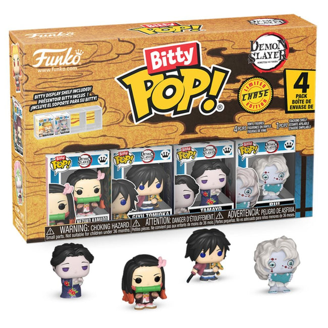 Blister 4 Figuras Bitty Pop Demon Slayer Nezuko Hover Image