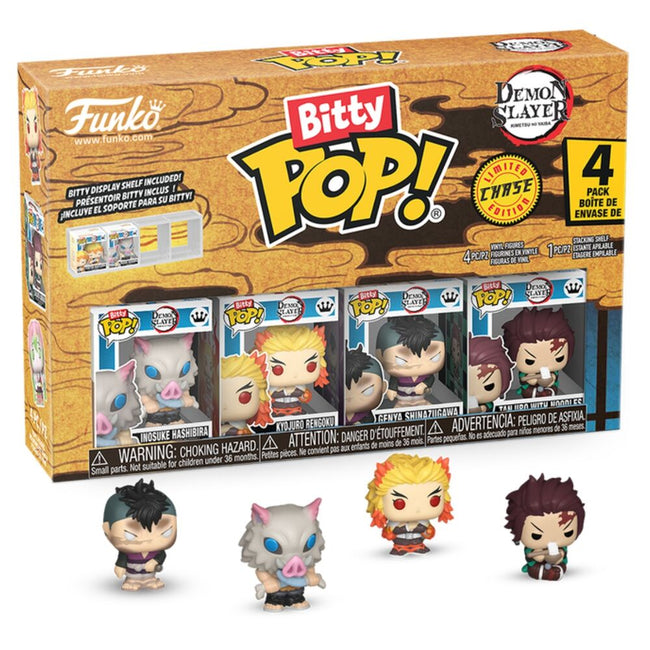 Blister 4 Figuras Bitty Pop Demon Slayer Inosuke Hover Image