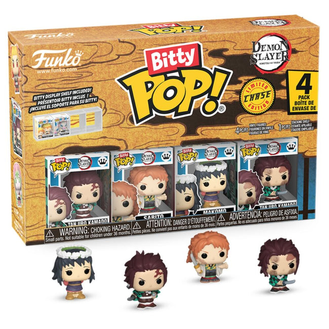 Blister 4 Figuras Bitty Pop Demon Slayer Tanjiro Hover Image