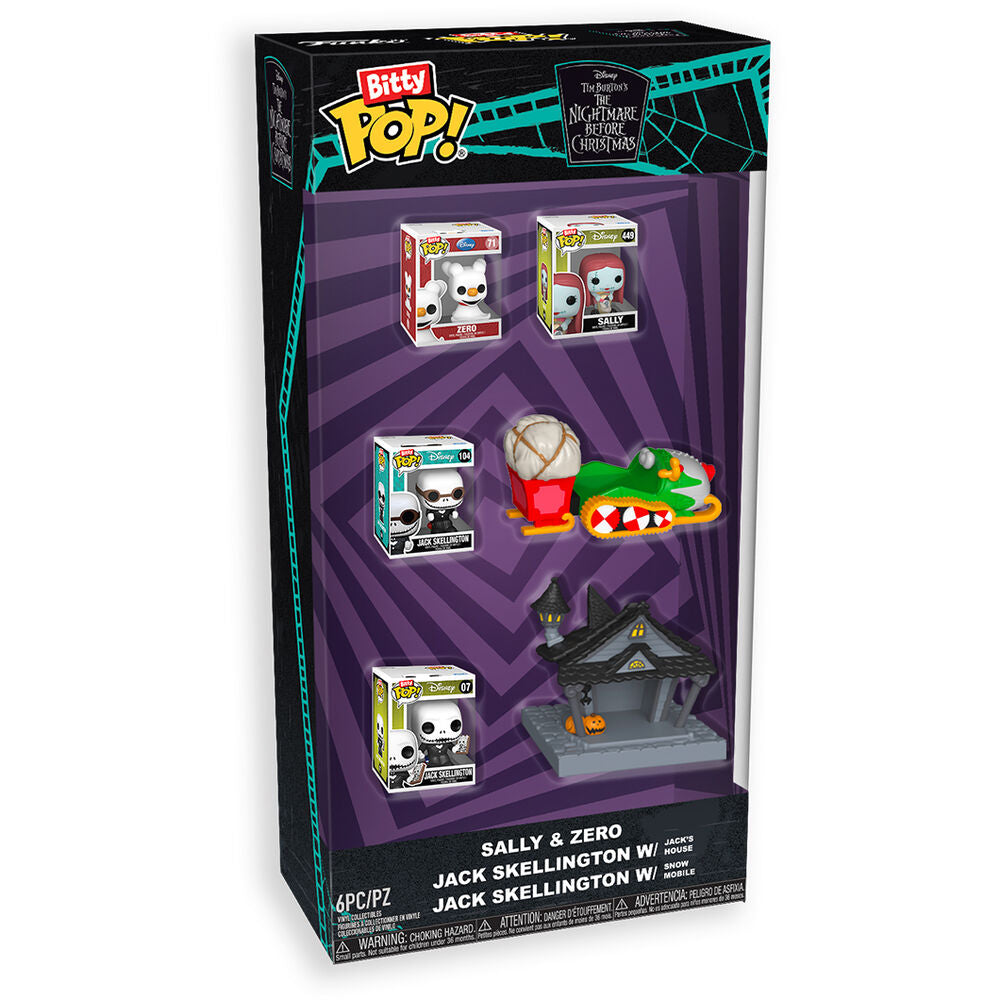 Set Figura Bitty Pop Starter Disney Pesadilla Antes De Navid