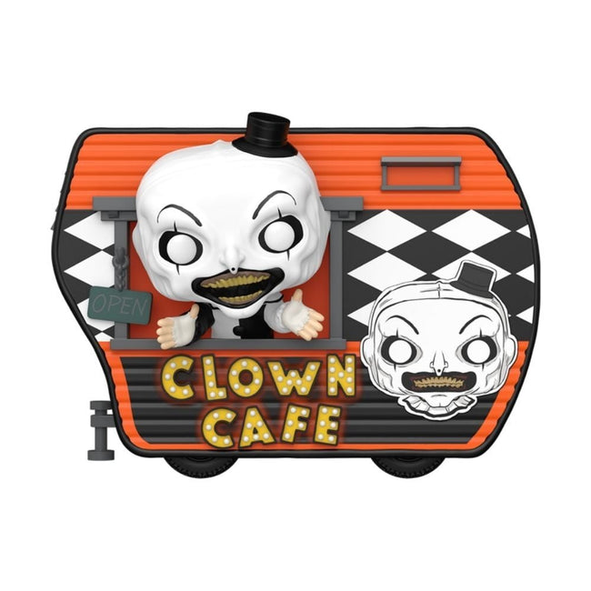 Figura Pop Rides Super Deluxe Terrifier 2 Art With Clown Caf Hover Image