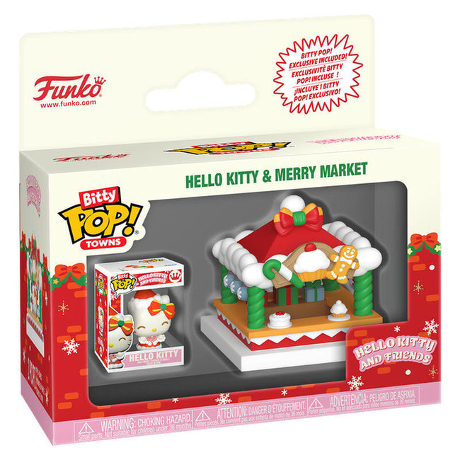 Figura Bitty Pop Towns Hello Kitty And Merry Market Hover Image