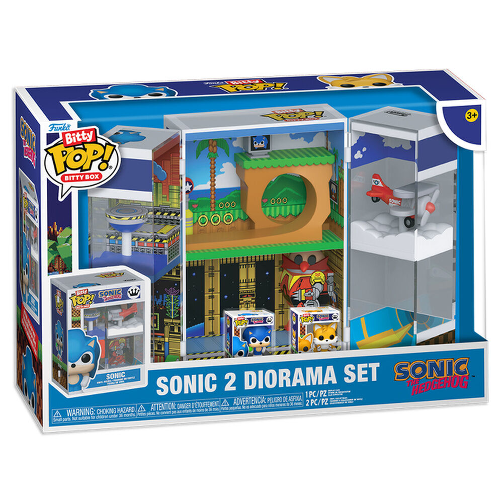 Figura Bitty Pop Boxes Sonic The Hedgehog Sonic 2 Diorama Se