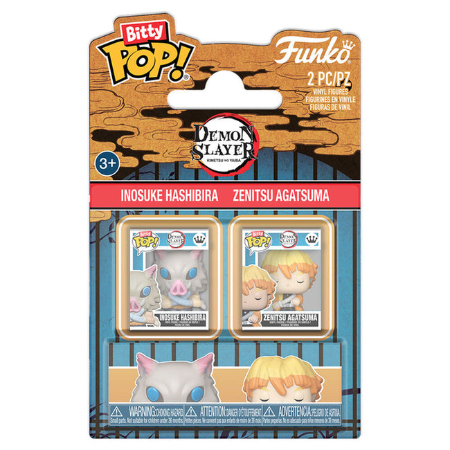 Blister 2 Bitty Pop! Demon Slayer Inosuke & Zenitsu Hover Image