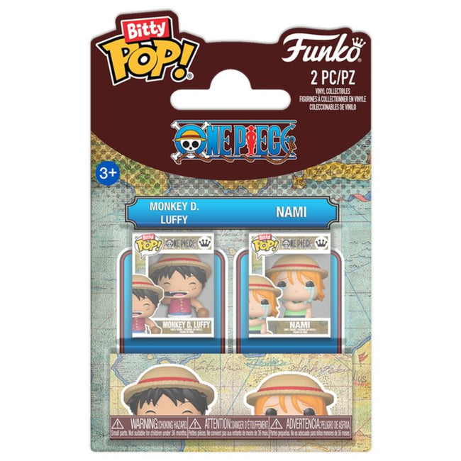 Blister 2 Figuras Bitty Pop One Piece Luffy & Nami Hover Image