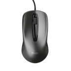 MOUSE TRUST BASICS USB 3 BOTONES Y RUEDA DESPLAZAMIENTO 1200DPI COLOR NEGRO 24657