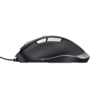 Mouse Trust Fyda Con Cable, 6 Botontes, Rueda Desplazamiento 5000dpi Negro 24728