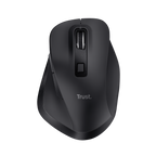 MOUSE TRUST FYDA WIRELESS RECARGABLE CON FORMA CURVA NEGRO.24727