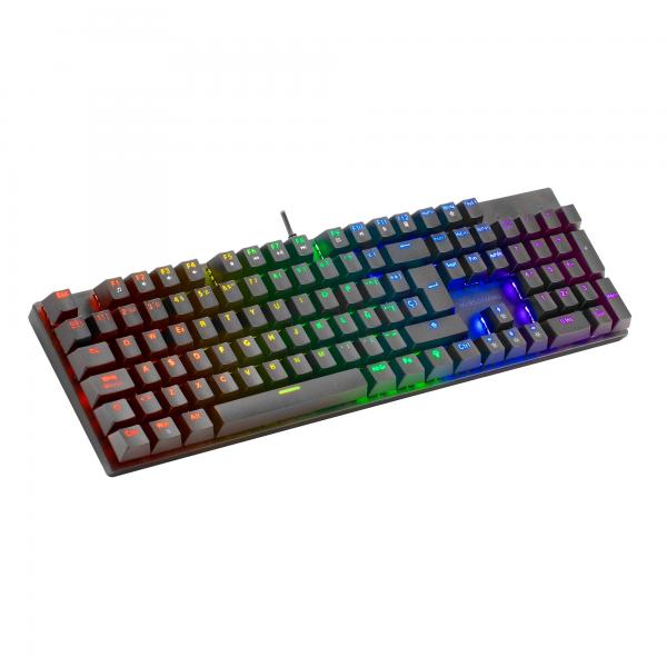 TECLADO MECANICO MARS GAMING MK422 EN ITALIANO BLACK SWITCH MARRON PR DE 100Hz ANTI-GHOSTING AVANZAD